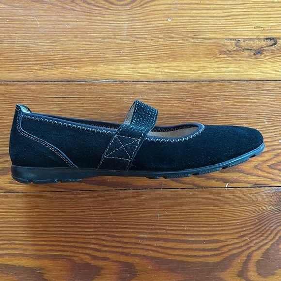 Spring Step Comfort Black Suede Leather Mary Jane Model Aniken Size 39 US 8.5 - Picture 4 of 9